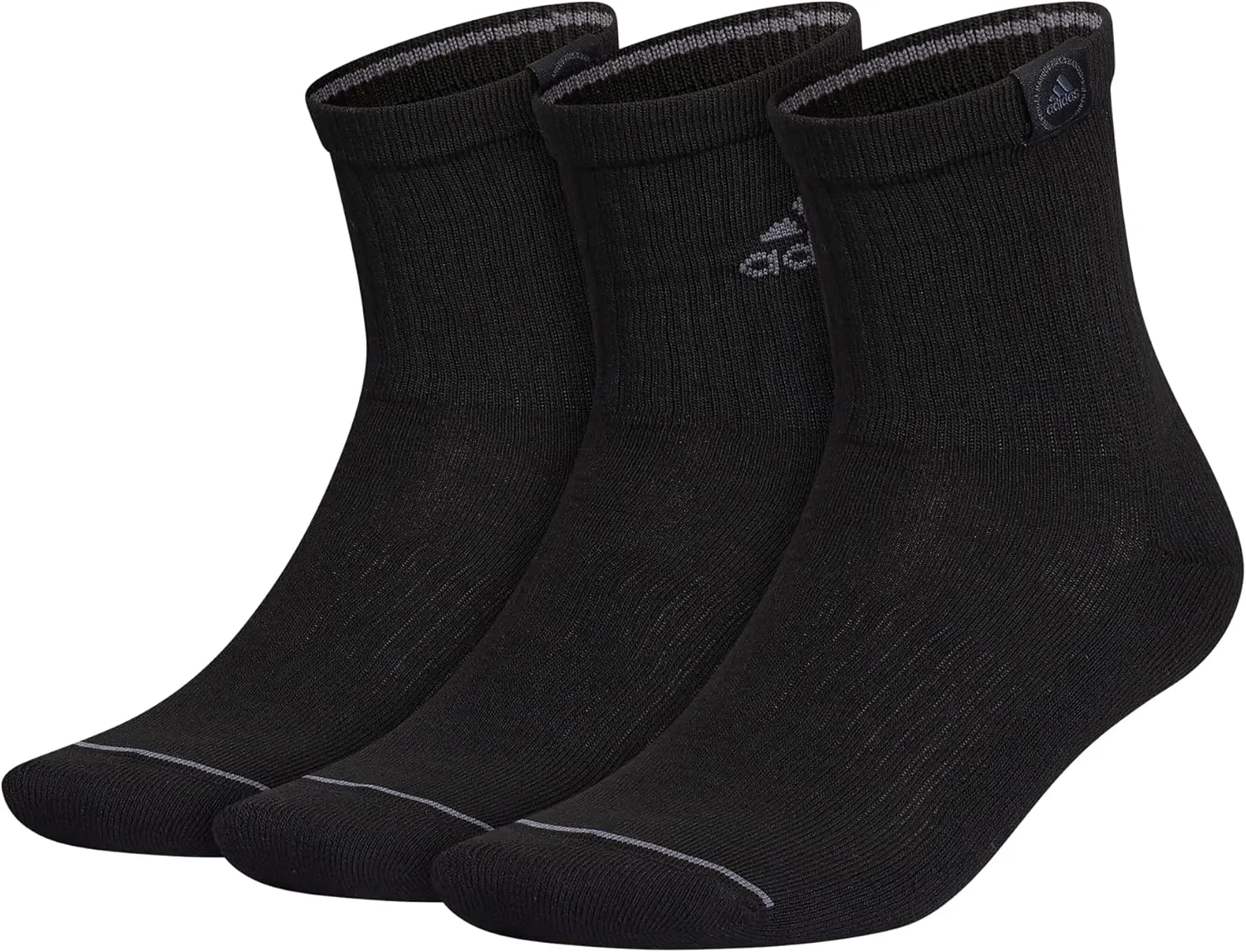 adidas Men's Cushioned Sport High Quarter Socks with Arch Compression (3-Pair)