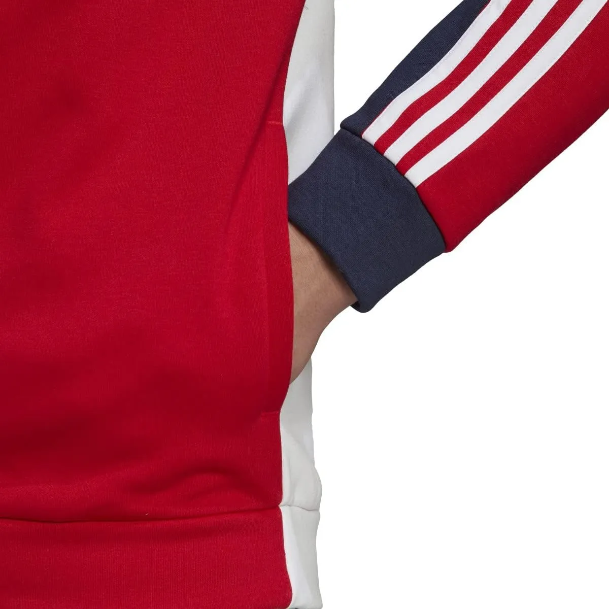 adidas Men's Essentials Colorblock Full Zip Hoodie