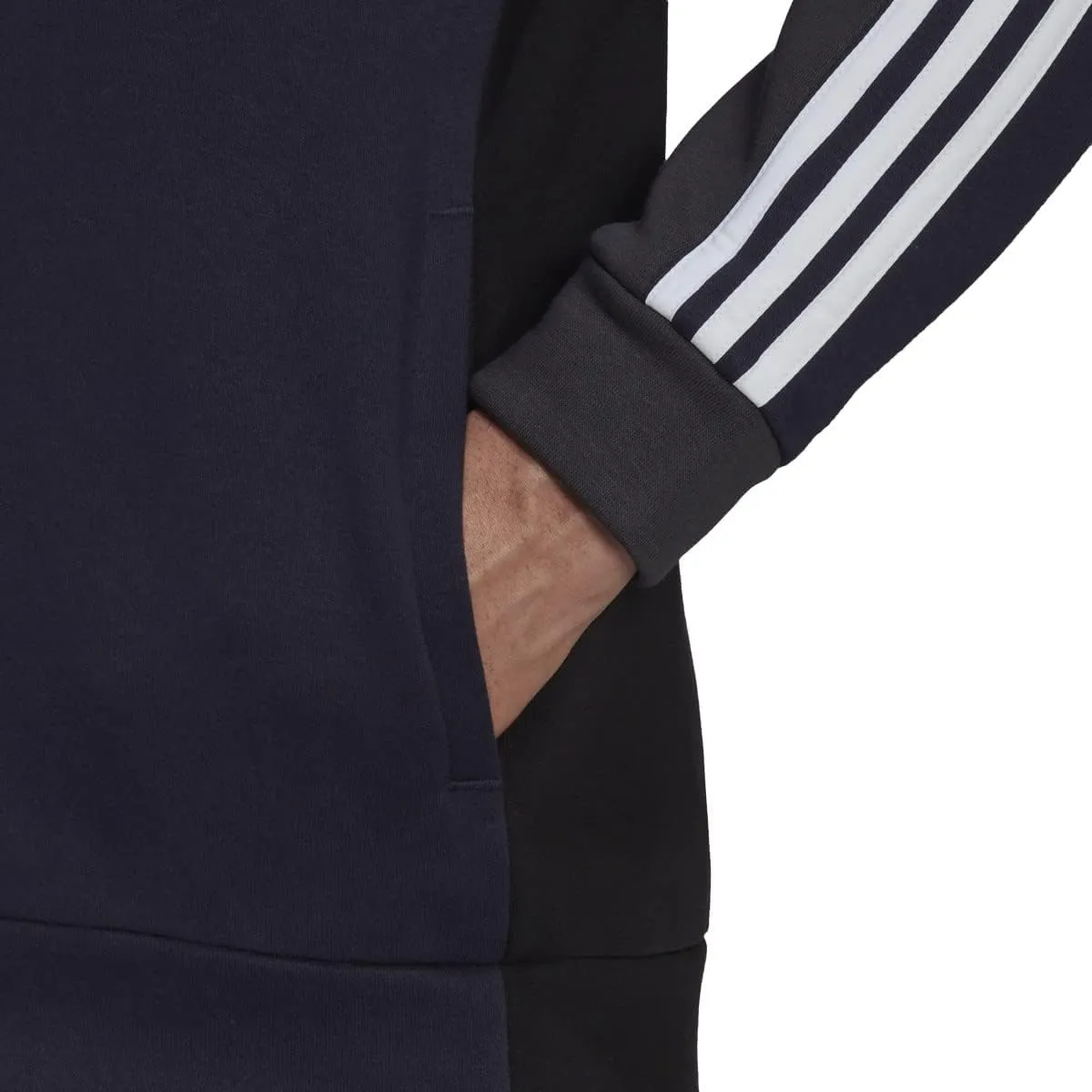 adidas Men's Essentials Colorblock Full Zip Hoodie