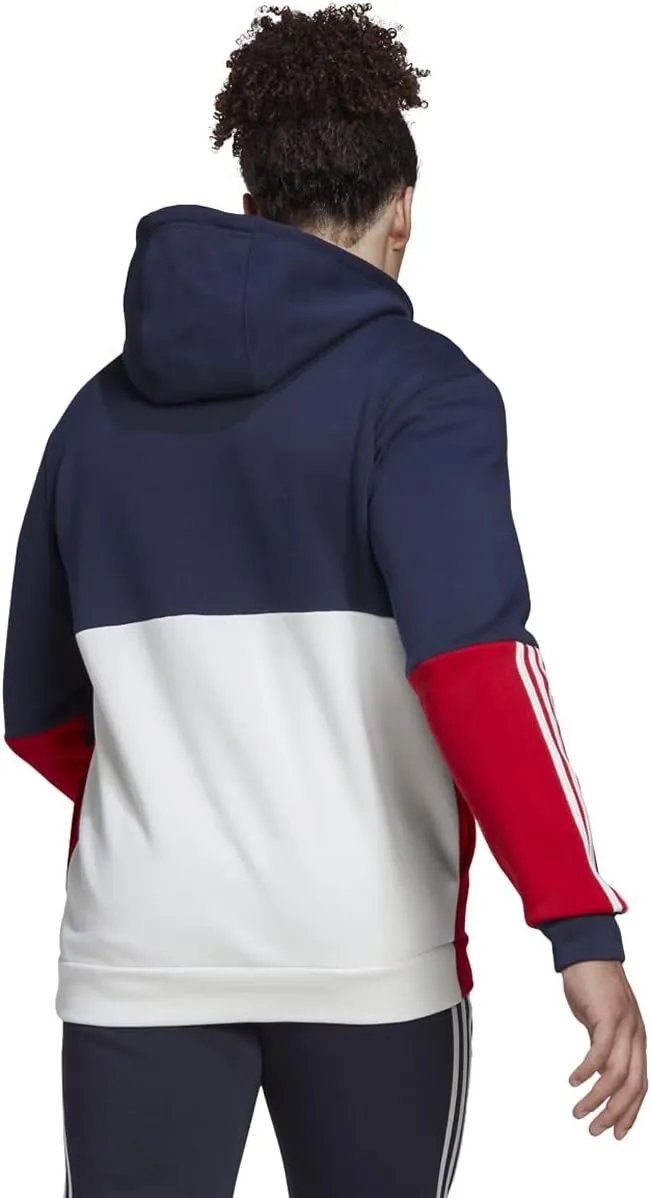 adidas Men's Essentials Colorblock Full Zip Hoodie