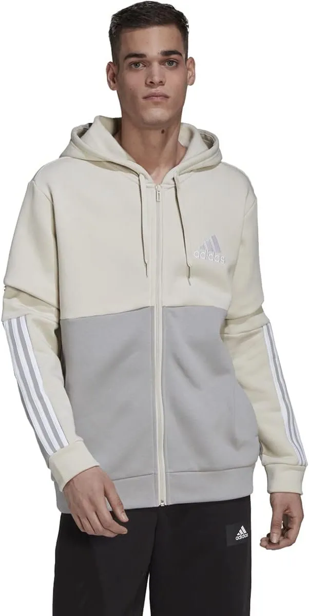 adidas Men's Essentials Colorblock Full Zip Hoodie