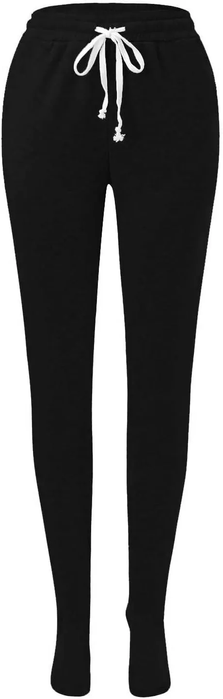 Adult Footed Sweatpants with Sherpa Fleece Lined Feet Soft and Warm Footing S-XXL