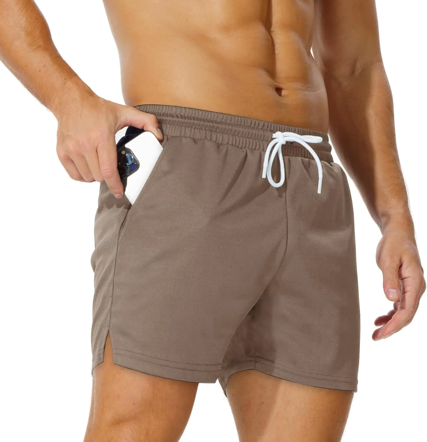 AIMPACT Mens Mesh Athletic Shorts Gym Athletic Workout Shorts for Men 5 Inch Running Shorts with Pocket
