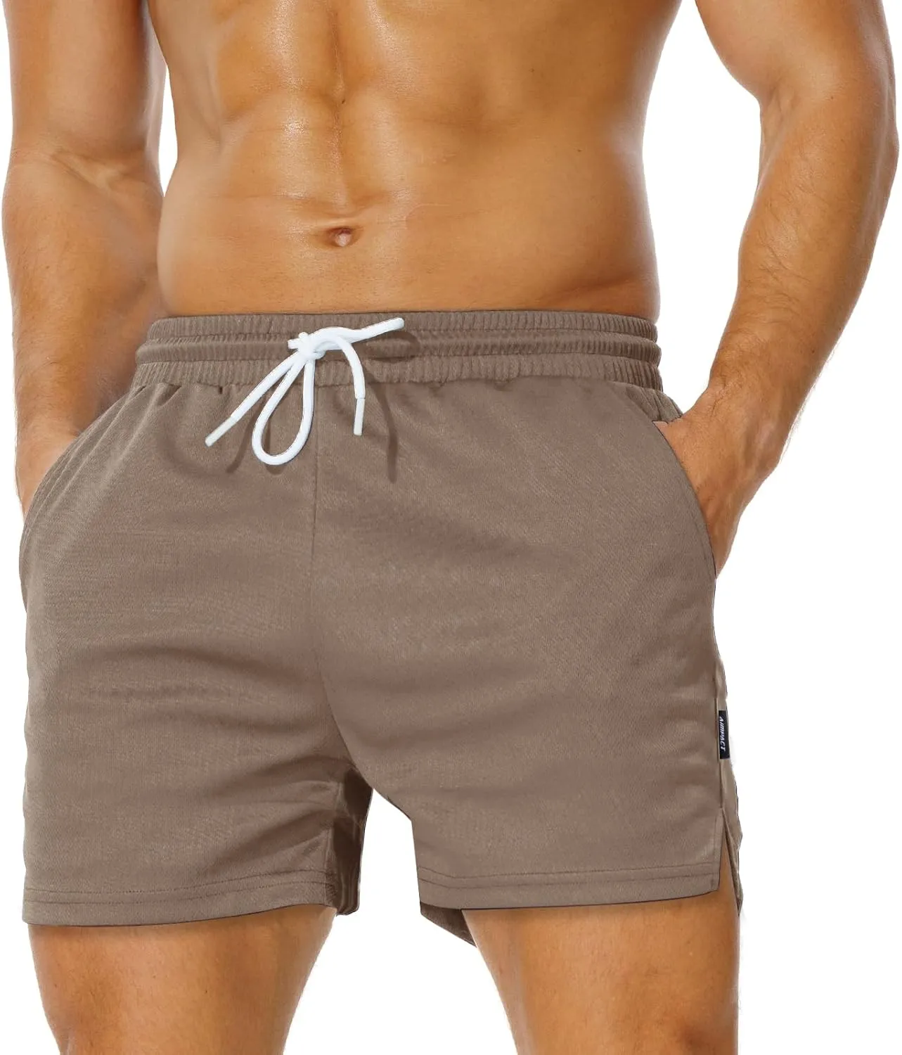 AIMPACT Mens Mesh Athletic Shorts Gym Athletic Workout Shorts for Men 5 Inch Running Shorts with Pocket