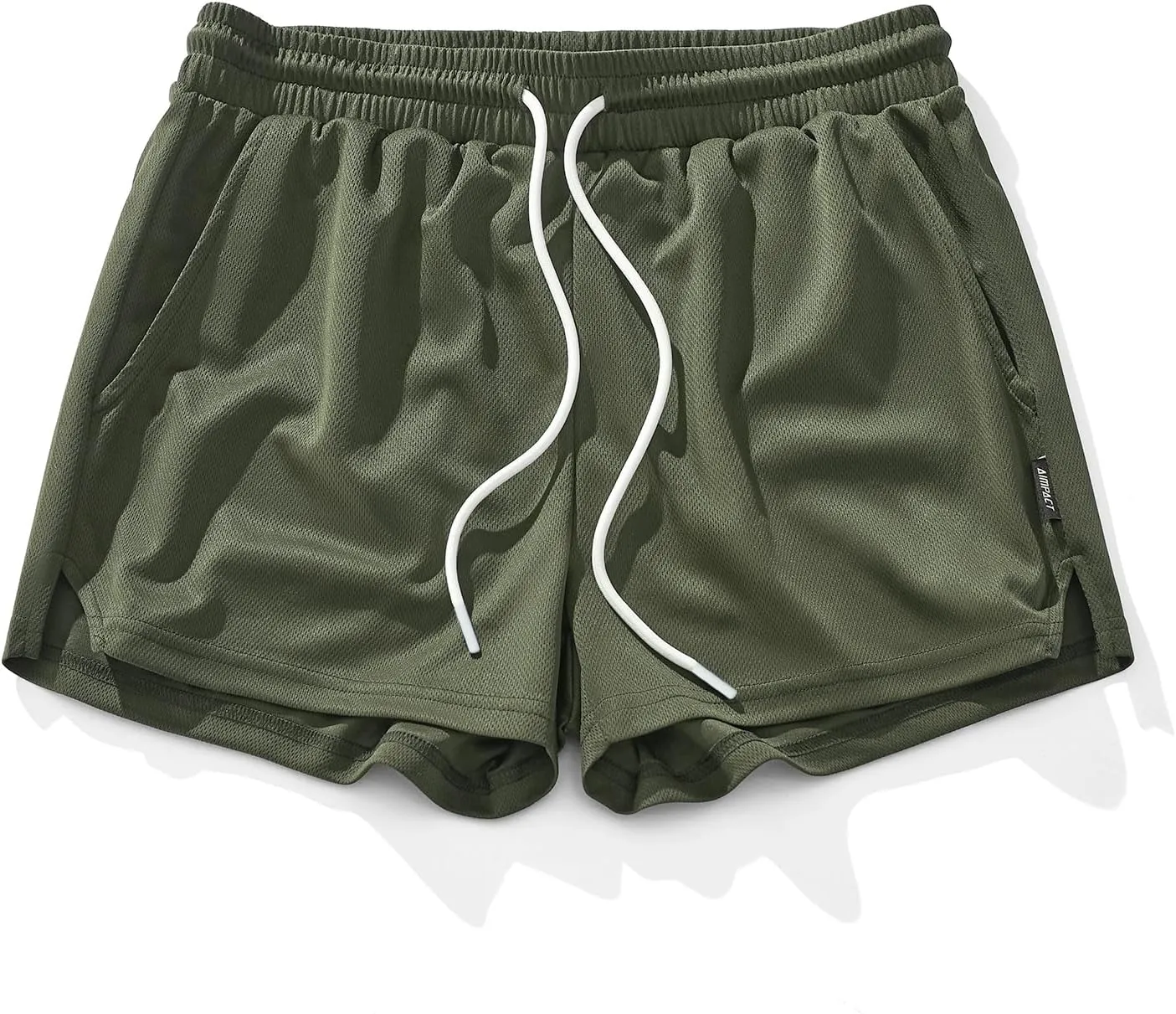 AIMPACT Mens Mesh Running Shorts 3 Inch Quick Dry Gym Athletic Workout Shorts for Men with Pockets