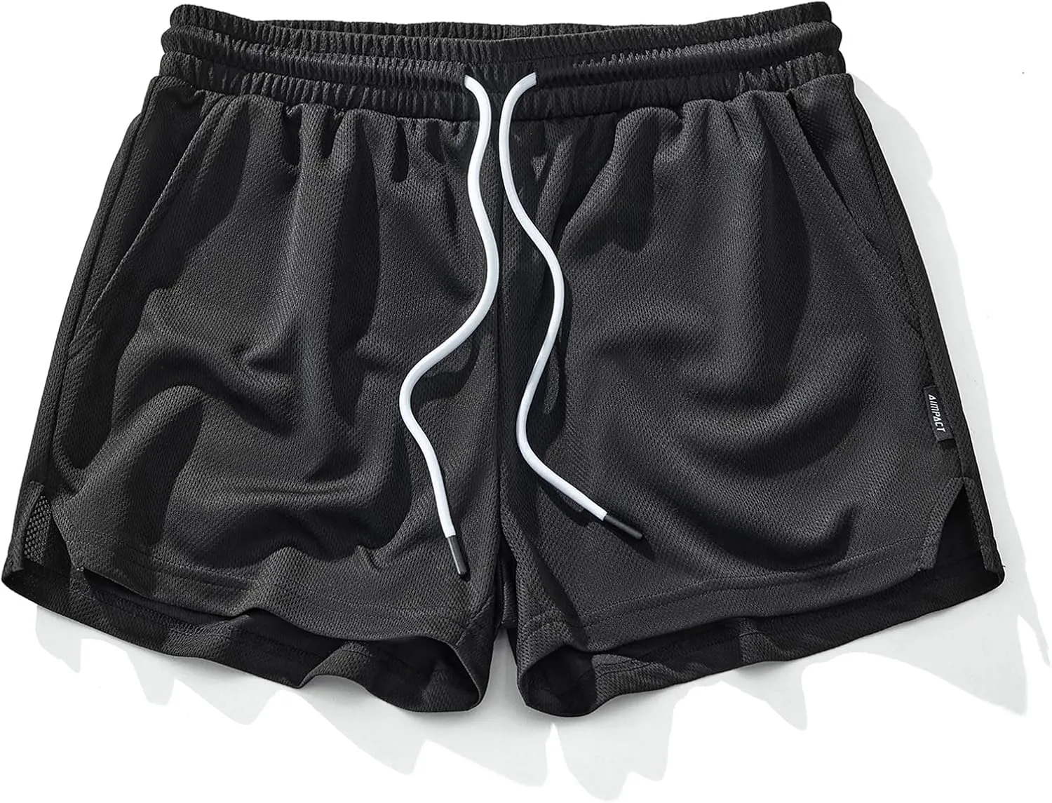 AIMPACT Mens Mesh Running Shorts 3 Inch Quick Dry Gym Athletic Workout Shorts for Men with Pockets