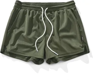 AIMPACT Mens Mesh Running Shorts 3 Inch Quick Dry Gym Athletic Workout Shorts for Men with Pockets