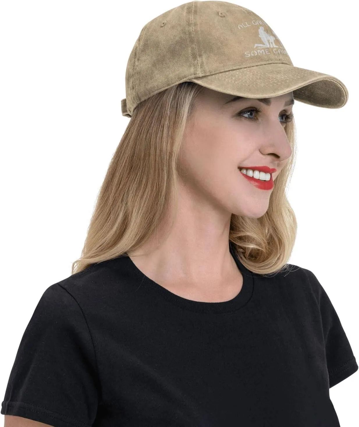 All Gave Some Sunhat Distressed Washed Denim Cowboy Baseball Cap Fashion Dad Hat Men Women