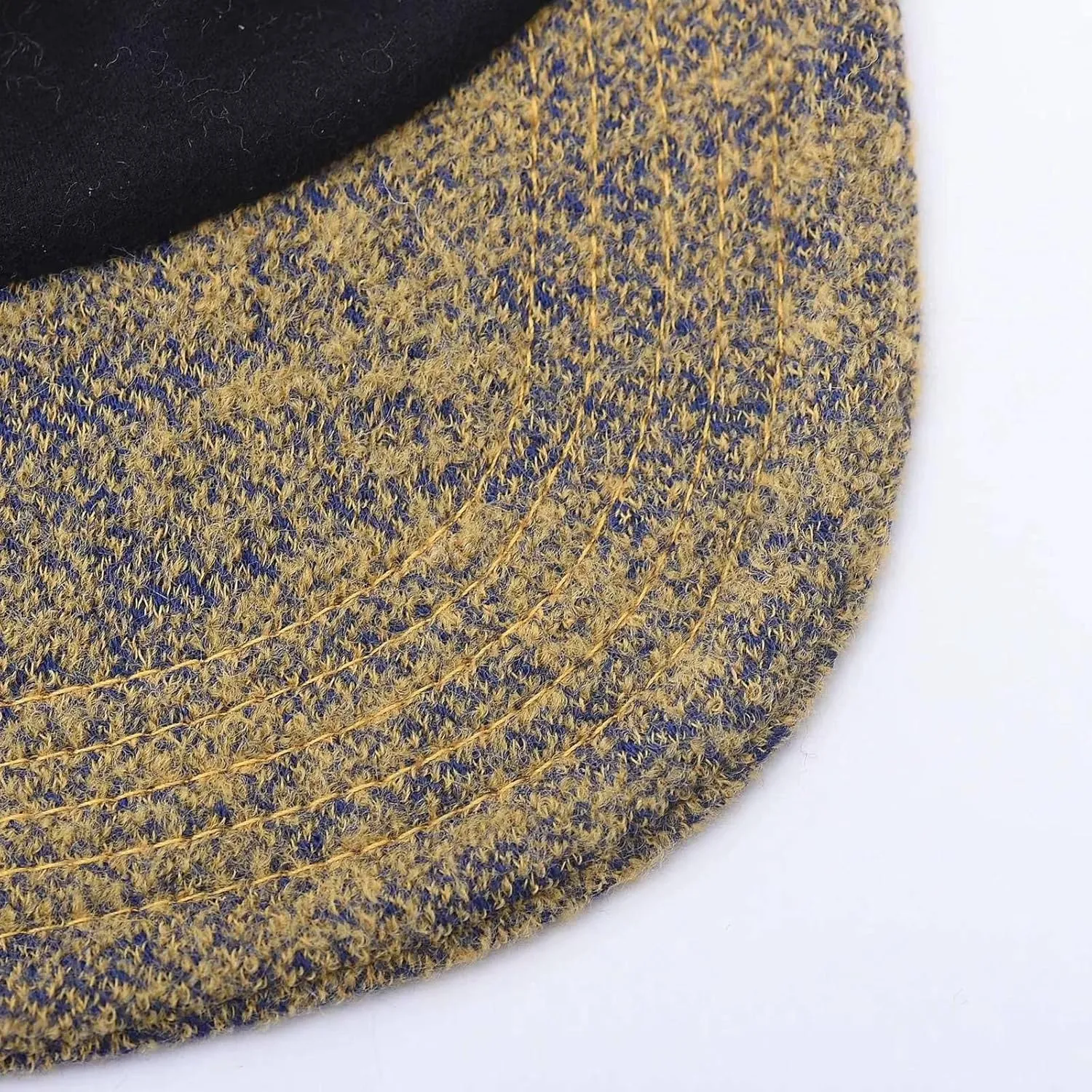 AONIJIE Merino Wool Knit Short Brim Knitted Hat for Men Women Protect Ear Warm Beanie Visor for Fall Winter Daily Headwear