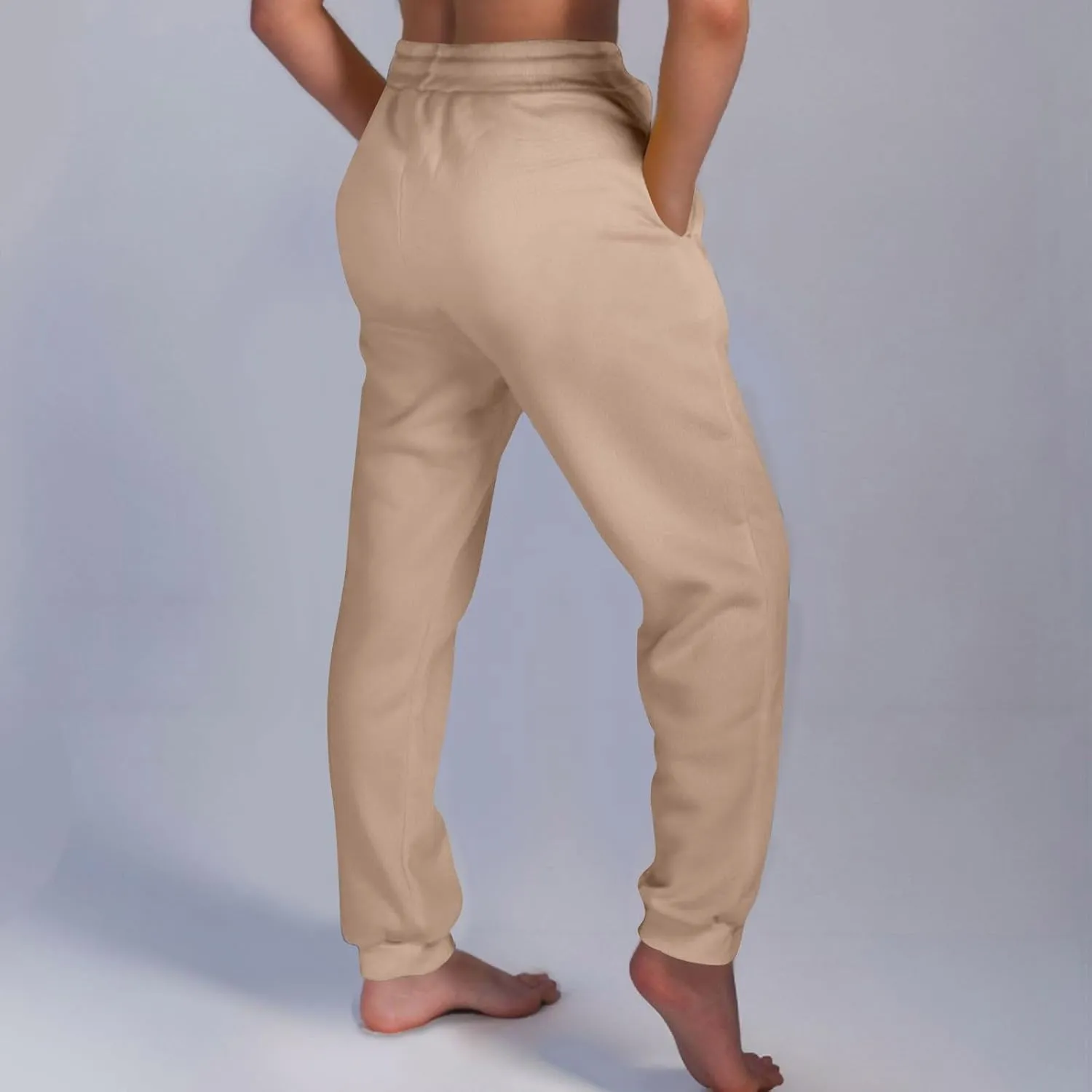 Baggy Sweatpants for Women Fleece Drawstring High Waisted Athletic Joggers Fall Comfy Lounge Pants with Pockets