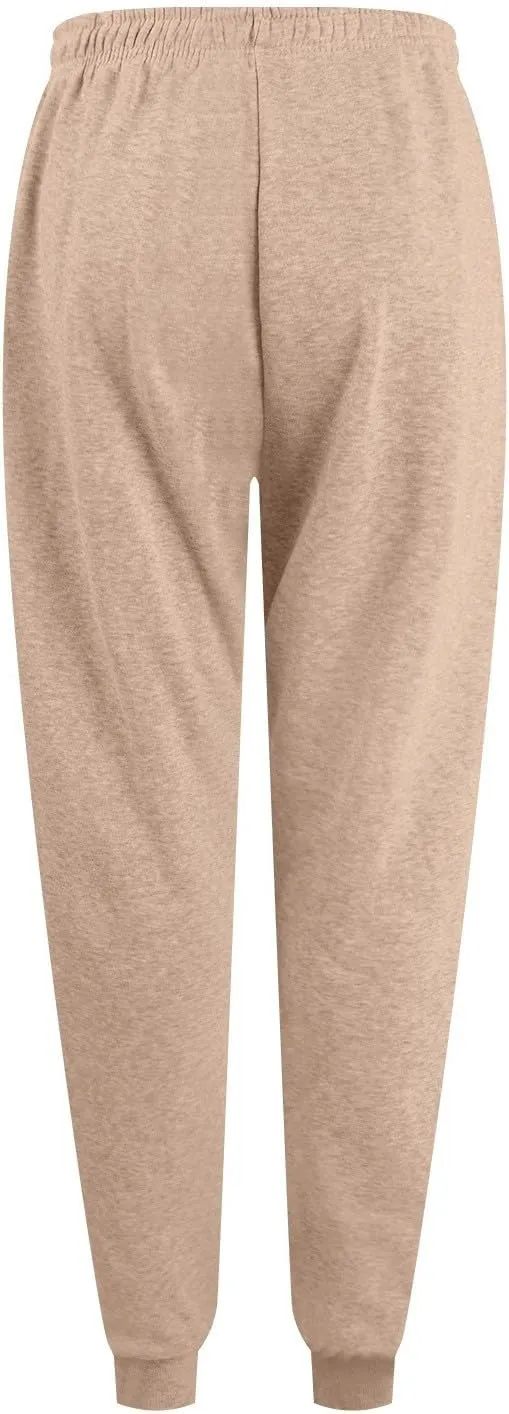 Baggy Sweatpants for Women Fleece Drawstring High Waisted Athletic Joggers Fall Comfy Lounge Pants with Pockets