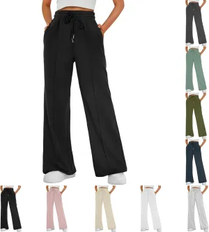Baggy Sweatpants for Women Oversized Baggy Drawstring High Waisted Joggers with Pockets Casual Lounge Pants
