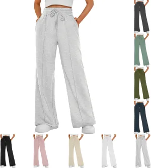 Baggy Sweatpants for Women Oversized Baggy Drawstring High Waisted Joggers with Pockets Casual Lounge Pants