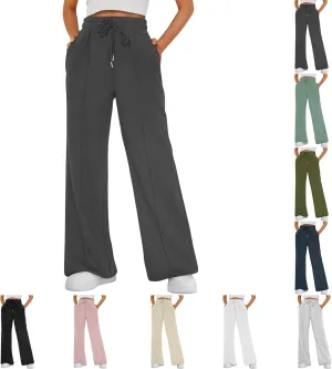 Baggy Sweatpants for Women Oversized Baggy Drawstring High Waisted Joggers with Pockets Casual Lounge Pants