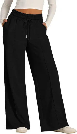 Baggy Sweatpants For Women Womens Sweatpants Baggy High Waisted Fall Pants Cinch Bottom Joggers with Pockets