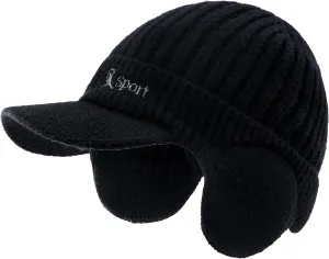 BAVST Hat for Men Knitted Beanie Women Winter Hats Men’s Stretchy Caps Outdoor Beanies Fleece Lined Ear Warmer