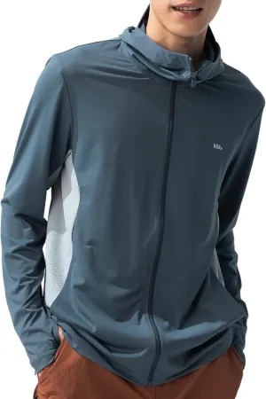 BENEUNDER Men's UPF 50  Sun Protection Lightweight Hoodie Jacket Long Sleeve Active Sun Shirts for Outdoor Hiking Workout
