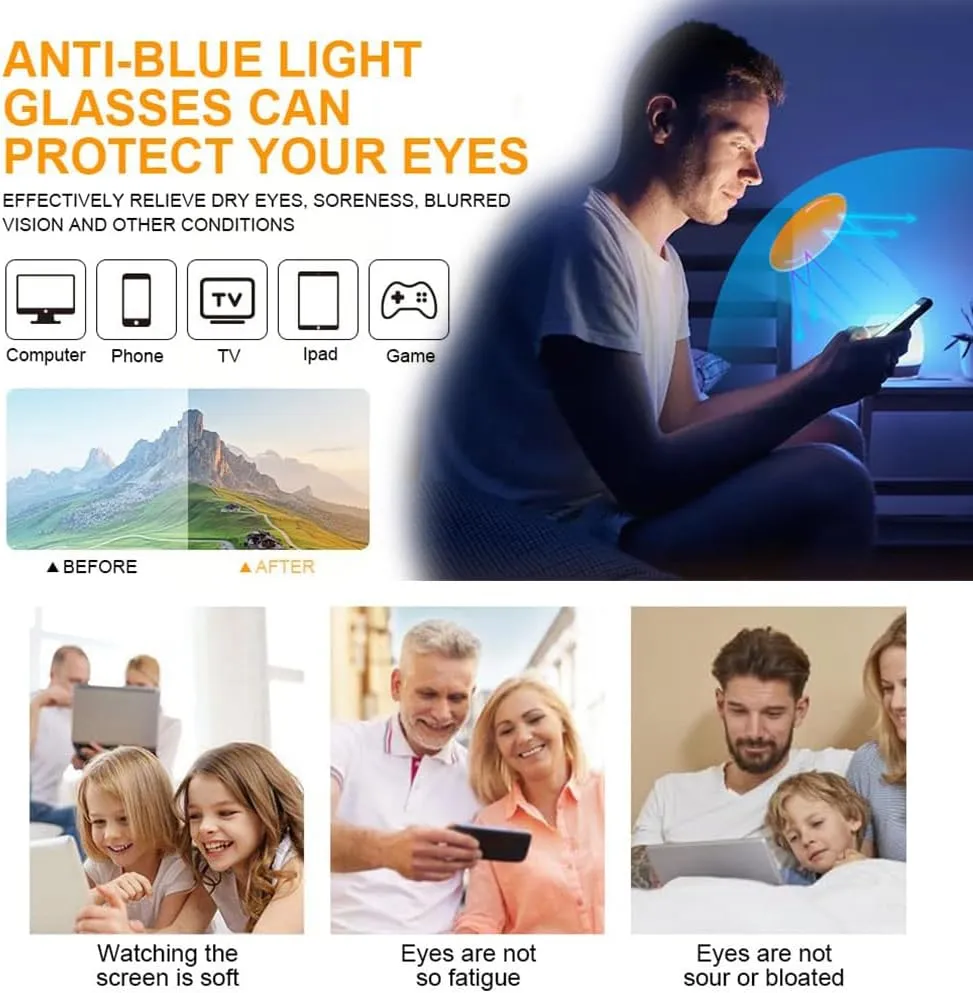 Blue Light Blocking Reading Glasses for Women Men 70S Style Double Bridge Oval Titanium Frame Computer Readers Glasses