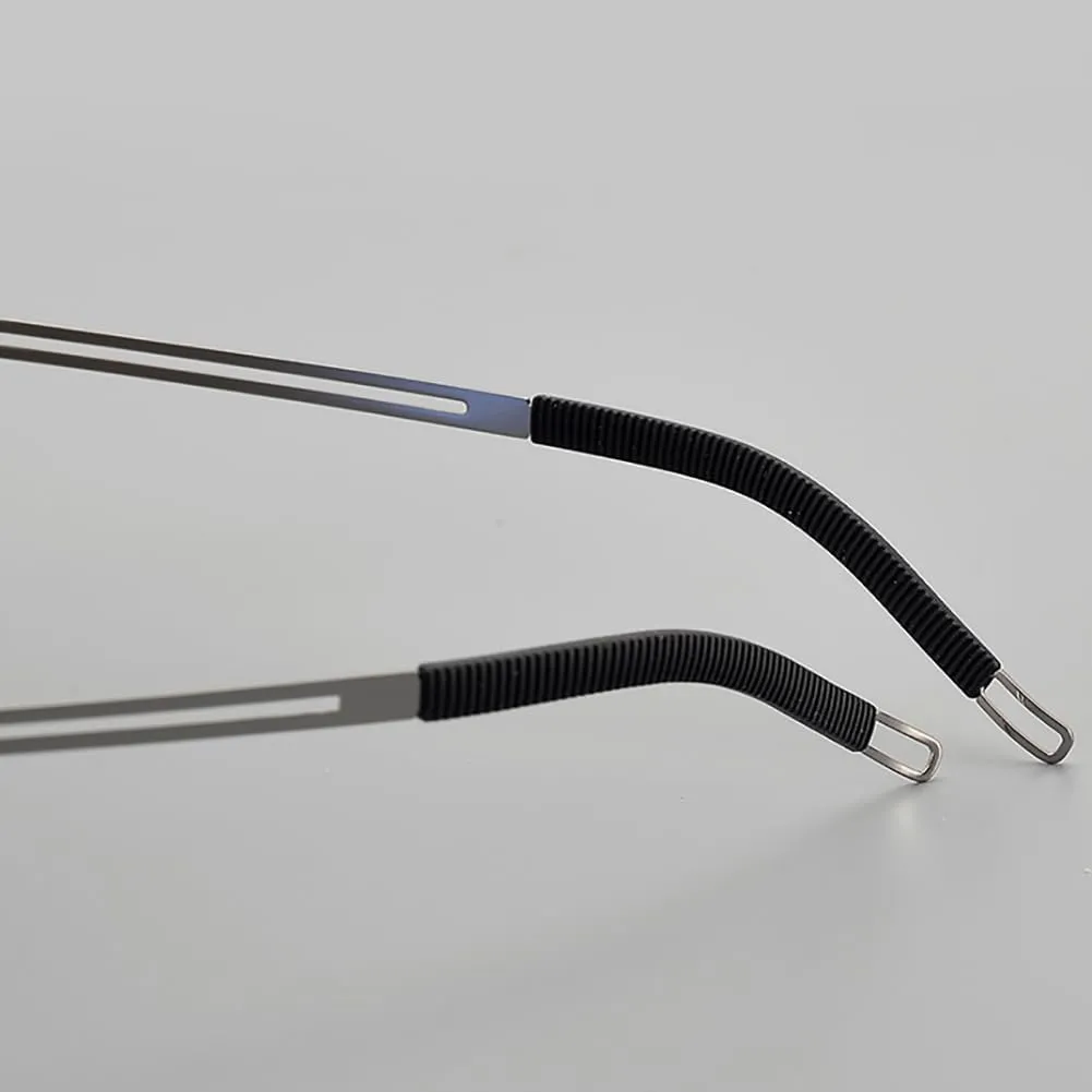 Blue Light Blocking Reading Glasses for Women Men 70S Style Double Bridge Oval Titanium Frame Computer Readers Glasses