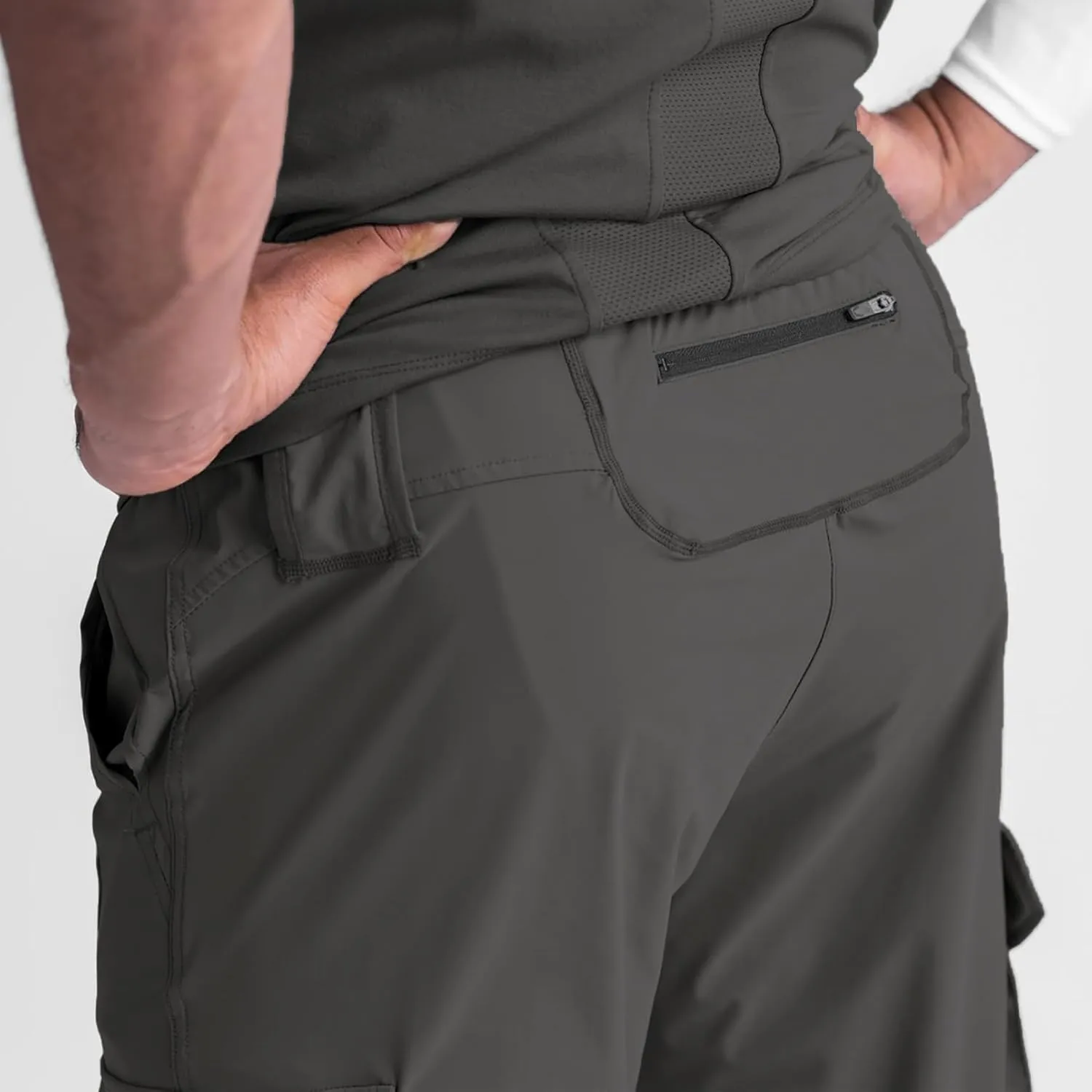BOOMLEMON Mens Slim Cargo Jogger Pants Lightweight Workout Track Pants Athletic Gym Running Sweatpants with Pockets