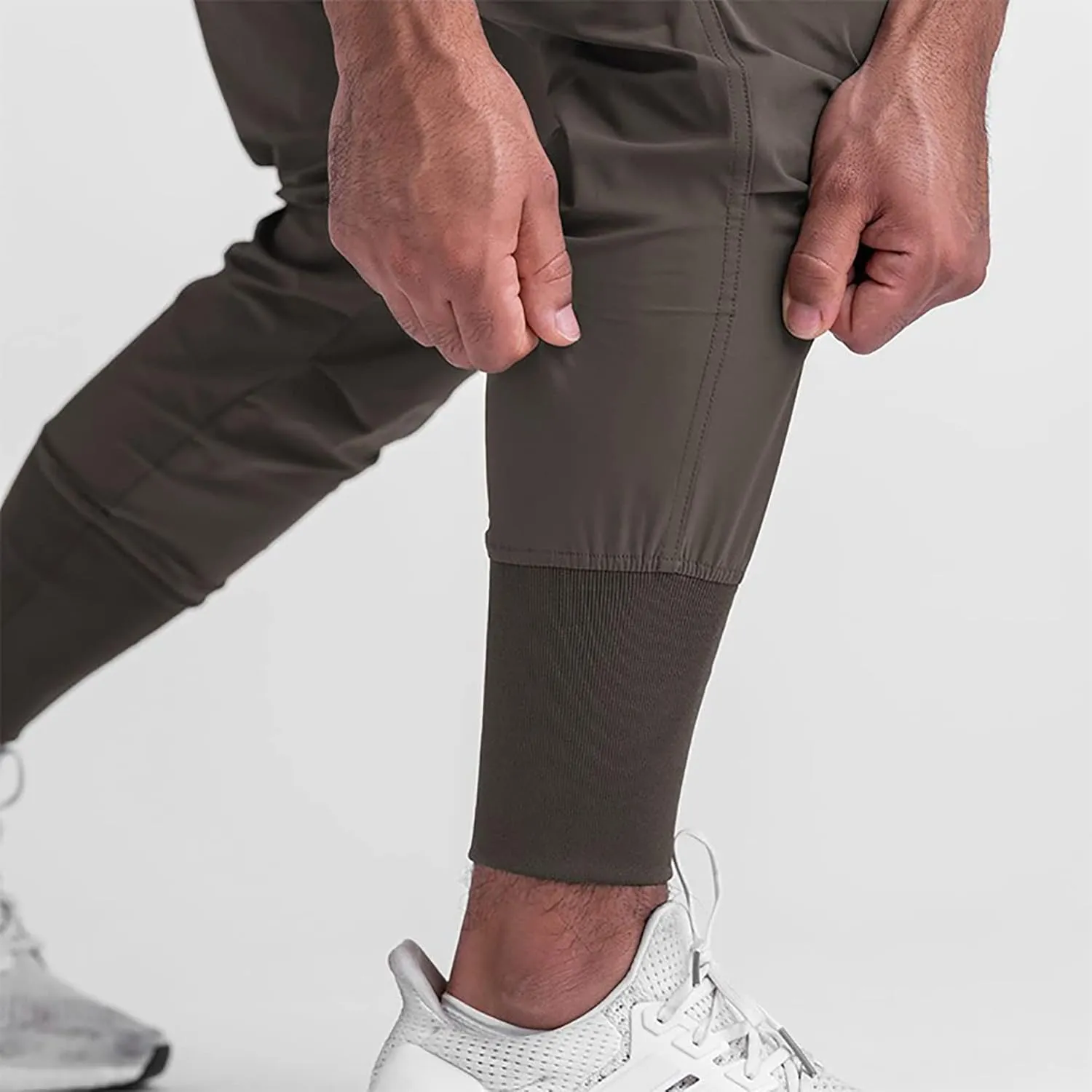 BOOMLEMON Mens Slim Cargo Jogger Pants Lightweight Workout Track Pants Athletic Gym Running Sweatpants with Pockets