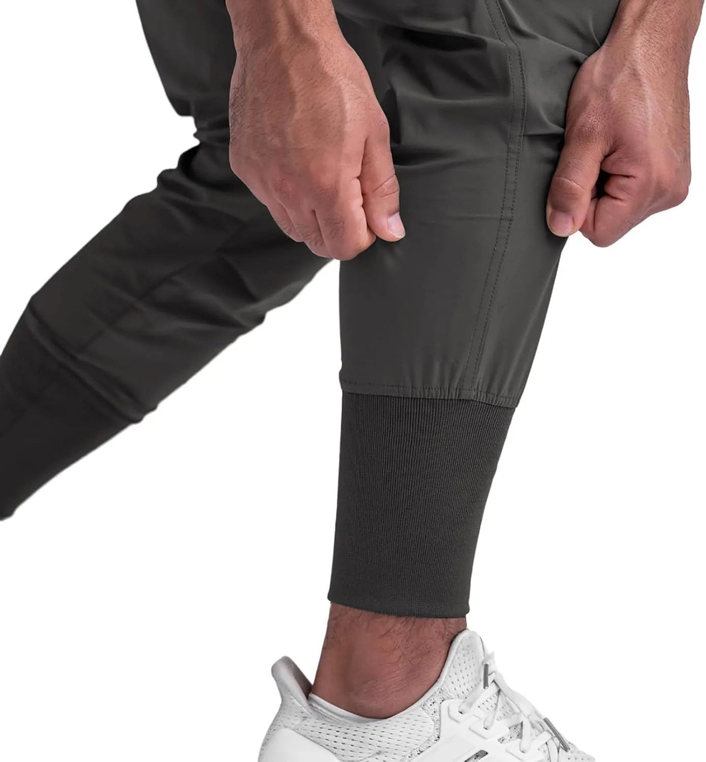 BOOMLEMON Mens Slim Cargo Jogger Pants Lightweight Workout Track Pants Athletic Gym Running Sweatpants with Pockets