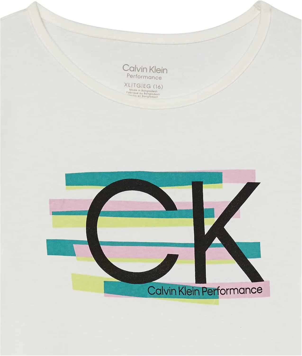 Calvin Klein Girls' Performance Long Sleeve Sport T-Shirt