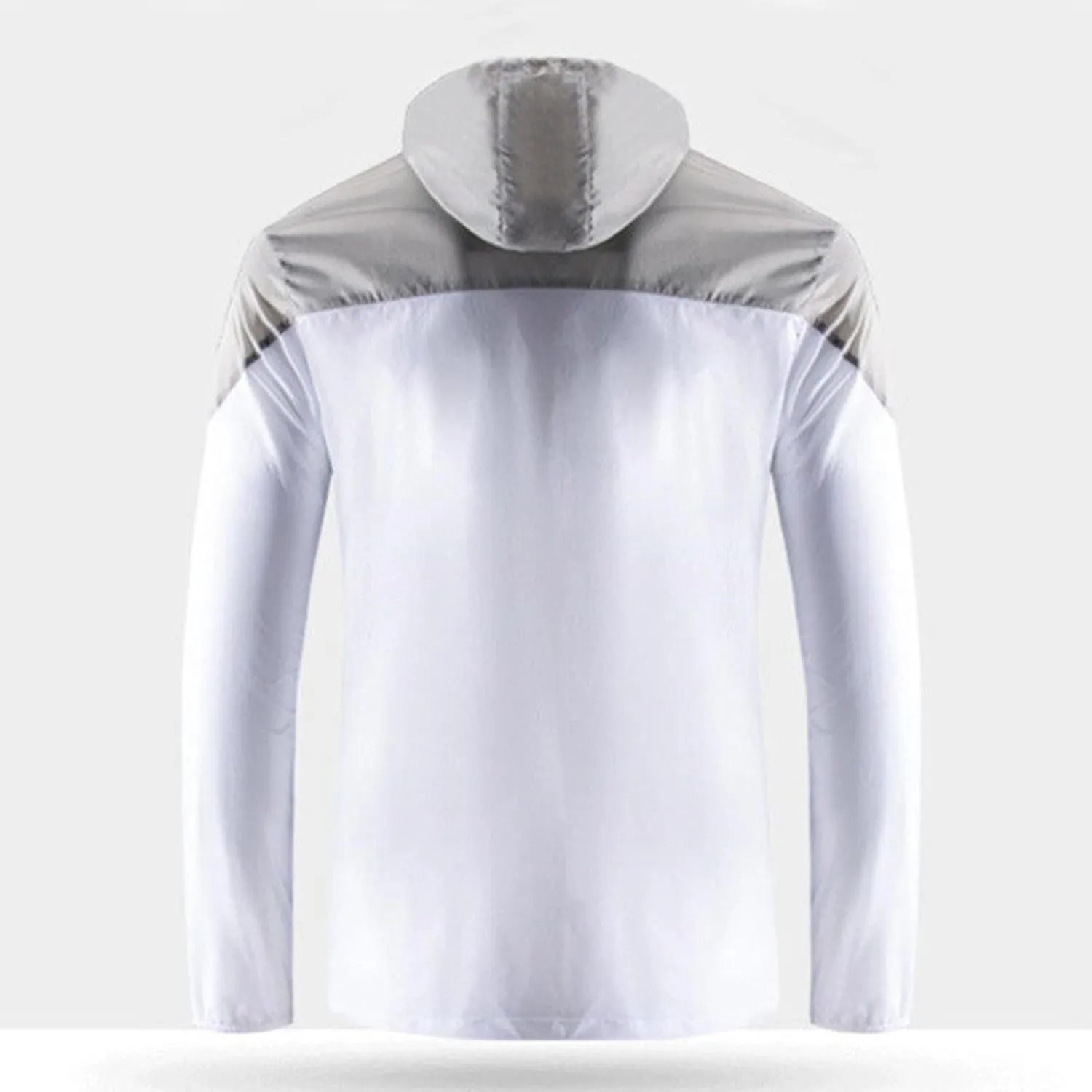 Cambkatl Men's Sun Protection Hoodies Colorblock Full Zip Long Sleeve Loose Summer Lightweight Outdoor Sunscreen Shirts