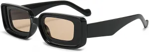 Candy Color Women Rectangle Sunglasses Vintage Men Trending Champagne Punk