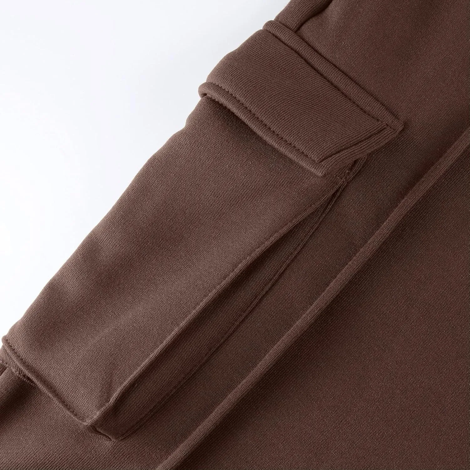 Cargo Joggers for Women Casual Fleece Lined Sweatpants Baggy High Waisted Cinch Bottom Cargo Sweatpants with Pockets