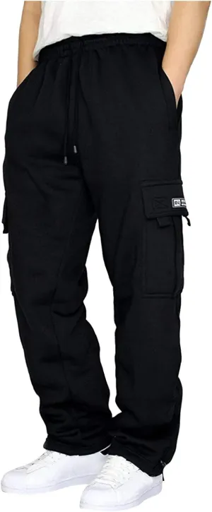 Cargo Pants for Men,Hiking Joggers Pants Cotton Drawstring Cargo Pants Twill Track Outdoor Jogging Sweatpants