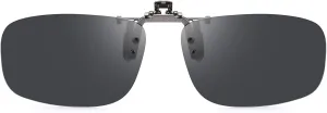CAXMAN Polarized Clip On Sunglasses Over Prescription Glasses for Men Women UV Protection