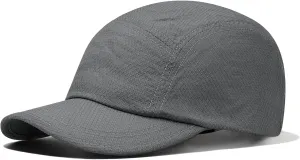 Clakllie Waterproof 5 Panel Hat Quick Dry Baseball Cap Solid Color Trucker Snapback Hats Unstructured Golf Dad Hat Camp Hat
