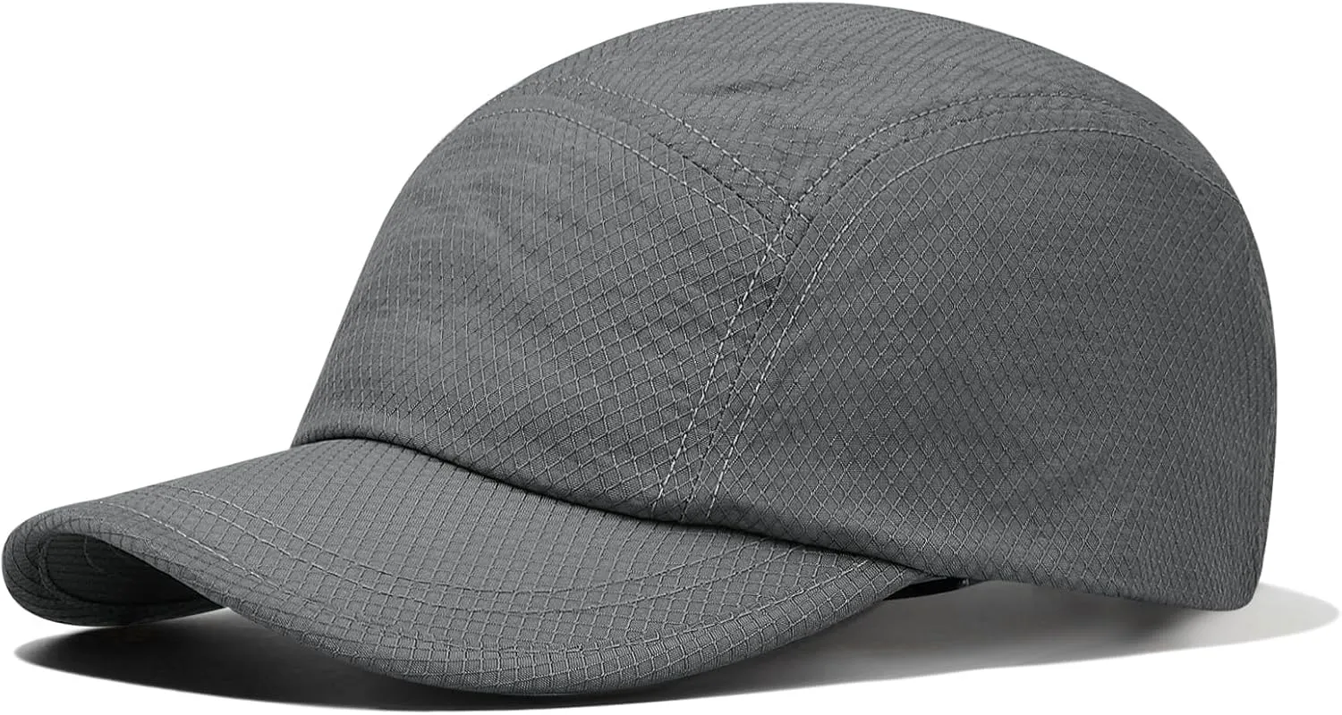 Clakllie Waterproof 5 Panel Hat Quick Dry Baseball Cap Solid Color Trucker Snapback Hats Unstructured Golf Dad Hat Camp Hat