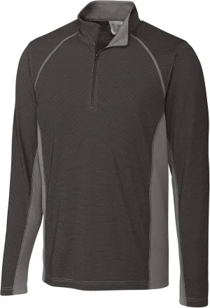 Clique Ice Pique Colorblock Mens Half Zip Tech Pullover