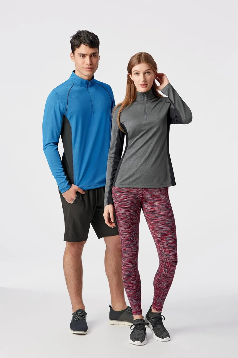 Clique Ice Pique Colorblock Mens Half Zip Tech Pullover