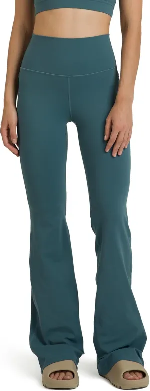 Colorfulkoala Women's Dreamlux High Waisted Flared Leggings with Zippered Pockets Wide Leg Yoga Pants 29.5" / 31.5" Inseam