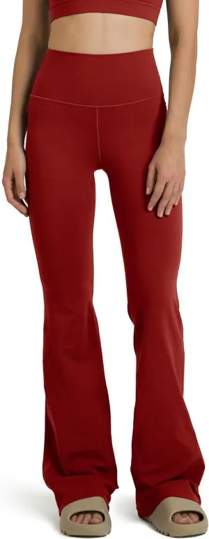 Colorfulkoala Women's Dreamlux High Waisted Flared Leggings with Zippered Pockets Wide Leg Yoga Pants 29.5" / 31.5" Inseam