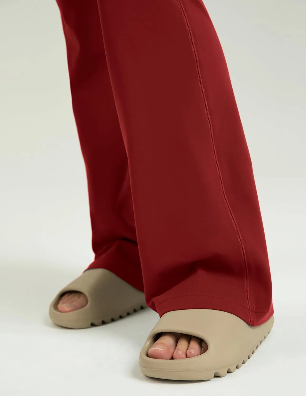 Colorfulkoala Women's Dreamlux High Waisted Flared Leggings with Zippered Pockets Wide Leg Yoga Pants 29.5" / 31.5" Inseam
