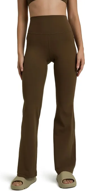 Colorfulkoala Women's Dreamlux High Waisted Flared Leggings with Zippered Pockets Wide Leg Yoga Pants 29.5" / 31.5" Inseam