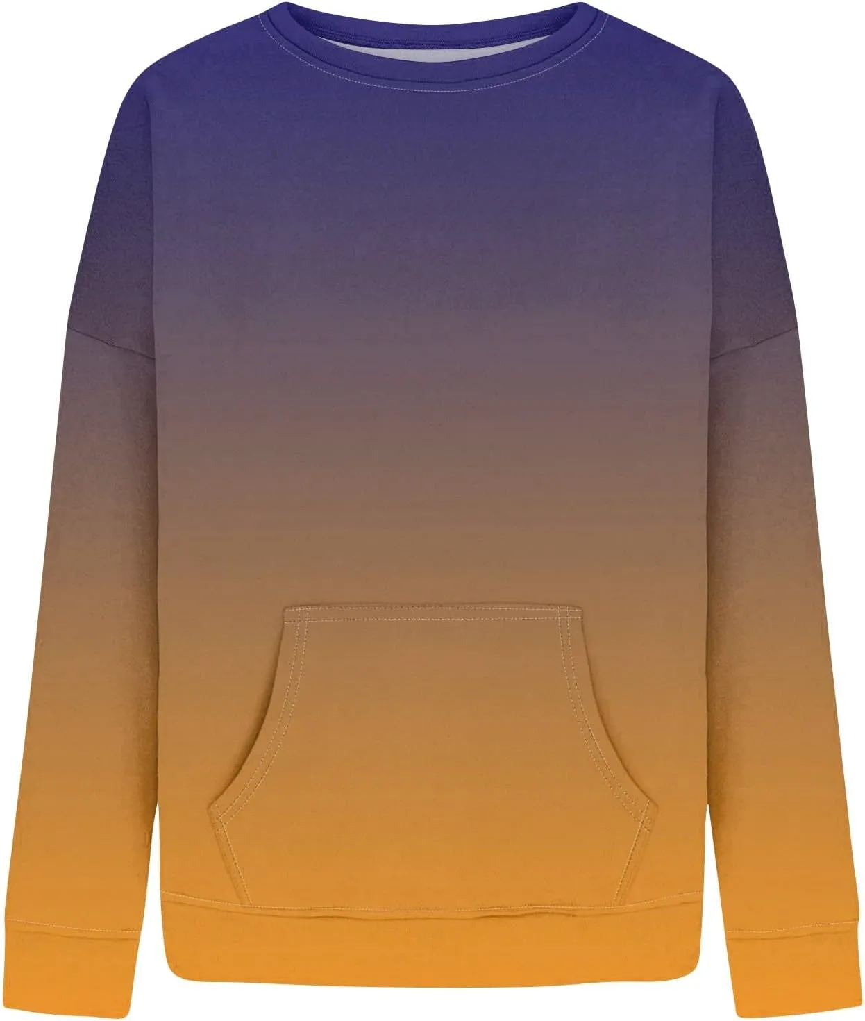 Crewneck Sweatshirts Women Tie Dye Oversized Fleece Pullover with Pockets Crew Neck Sweatshirt Winter Cute Hoodies