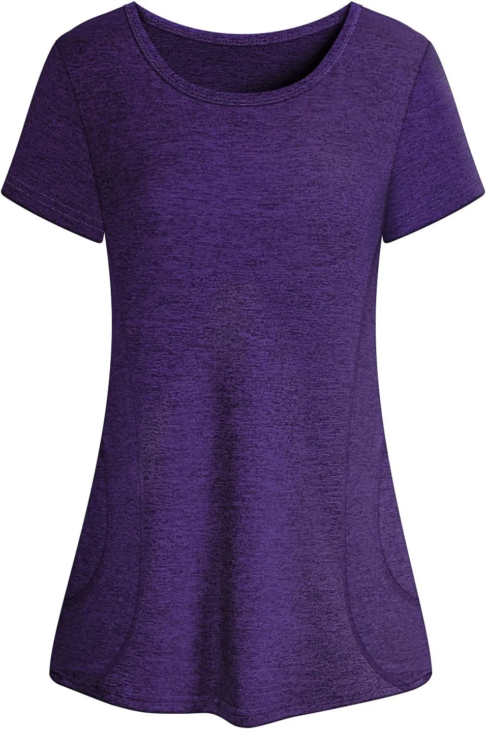 Cucuchy Womens Yoga Tops Flowy Fitness Workout Shirts Short Sleeve Activewear