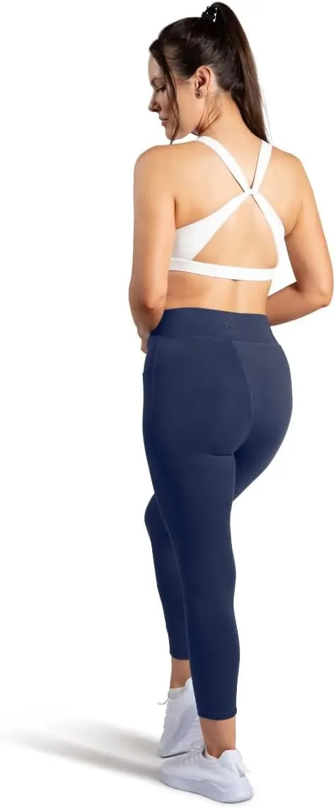 ELIO 7/8 Tummy Control High Waisted Tight-Soft Breathable Workout, Running, Yoga Leggings with Pocket for Women