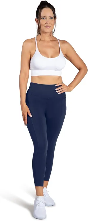 ELIO 7/8 Tummy Control High Waisted Tight-Soft Breathable Workout, Running, Yoga Leggings with Pocket for Women