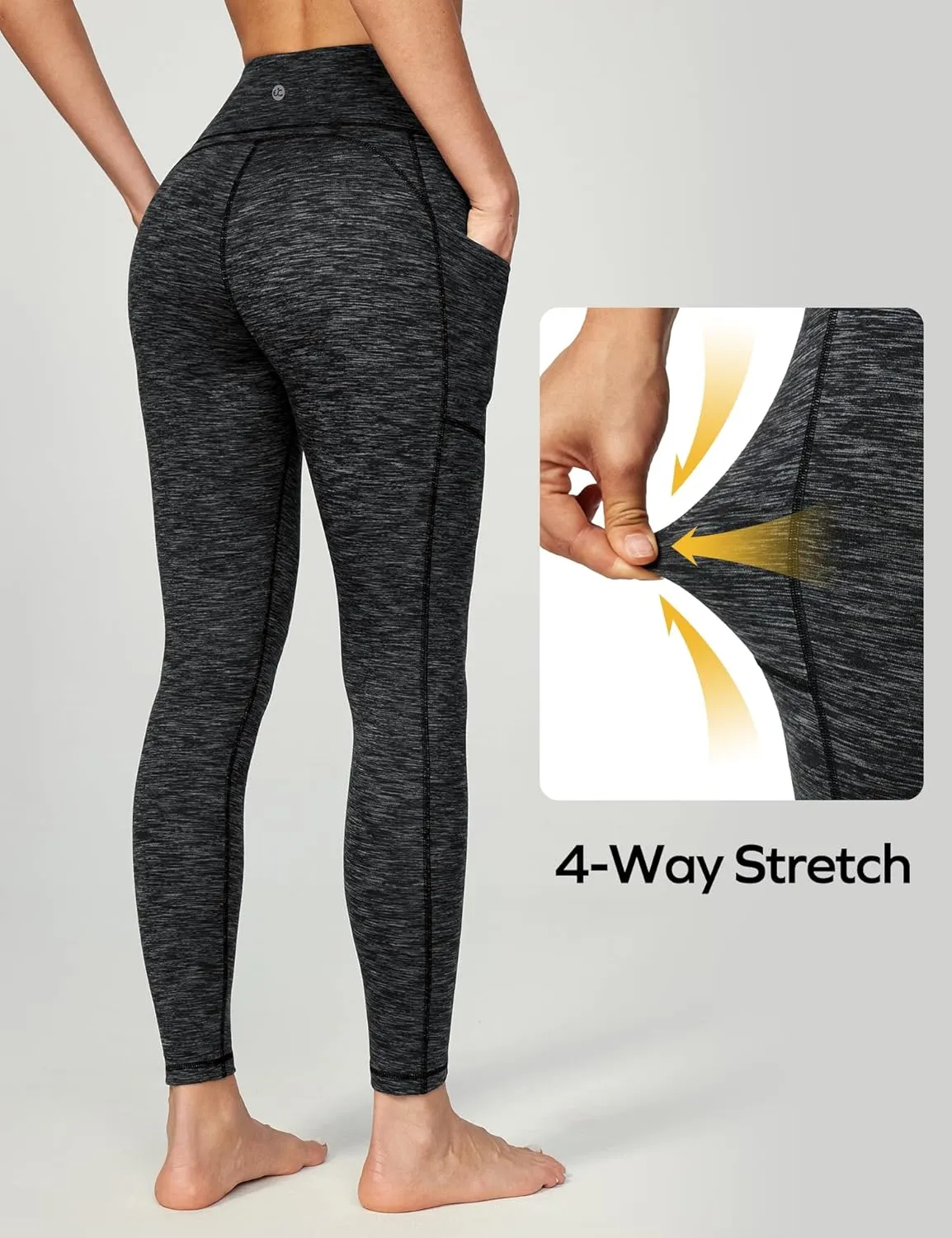 Ewedoos Women's Yoga Pants with Pockets Leggings for Women Tummy Control Workout Leggings for Women Compression Leggings