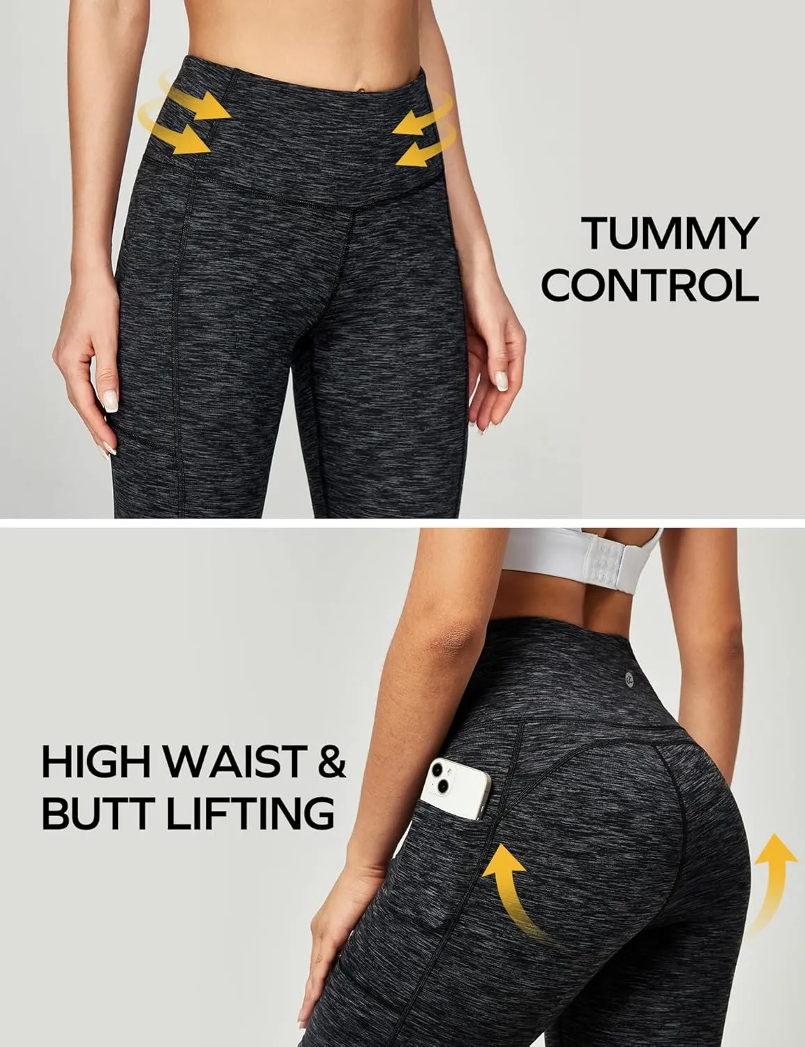 Ewedoos Women's Yoga Pants with Pockets Leggings for Women Tummy Control Workout Leggings for Women Compression Leggings