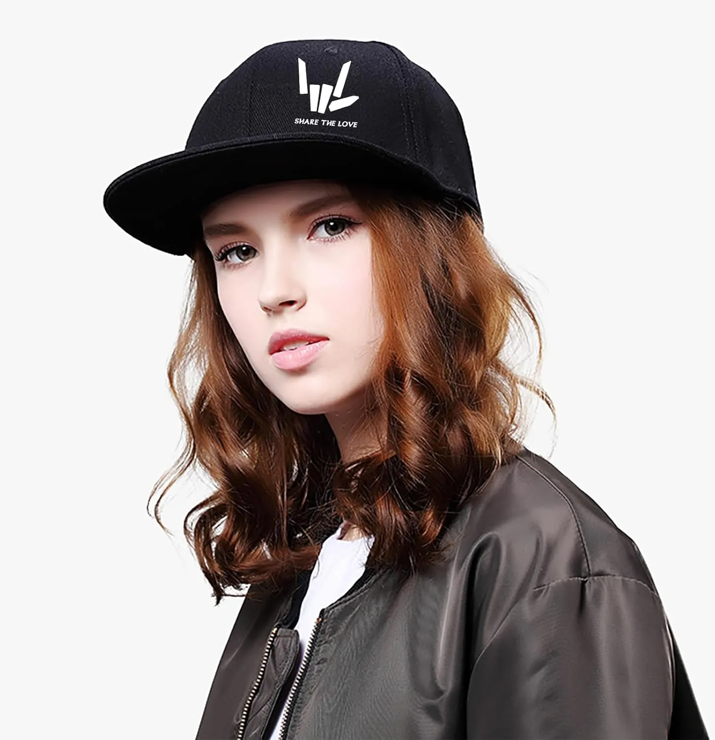 Flat Bill Hats for Men Skull Skeleton Snapback Hats for Men Fitted Adjustable Baseball Caps Black Cool Hip Hop caps