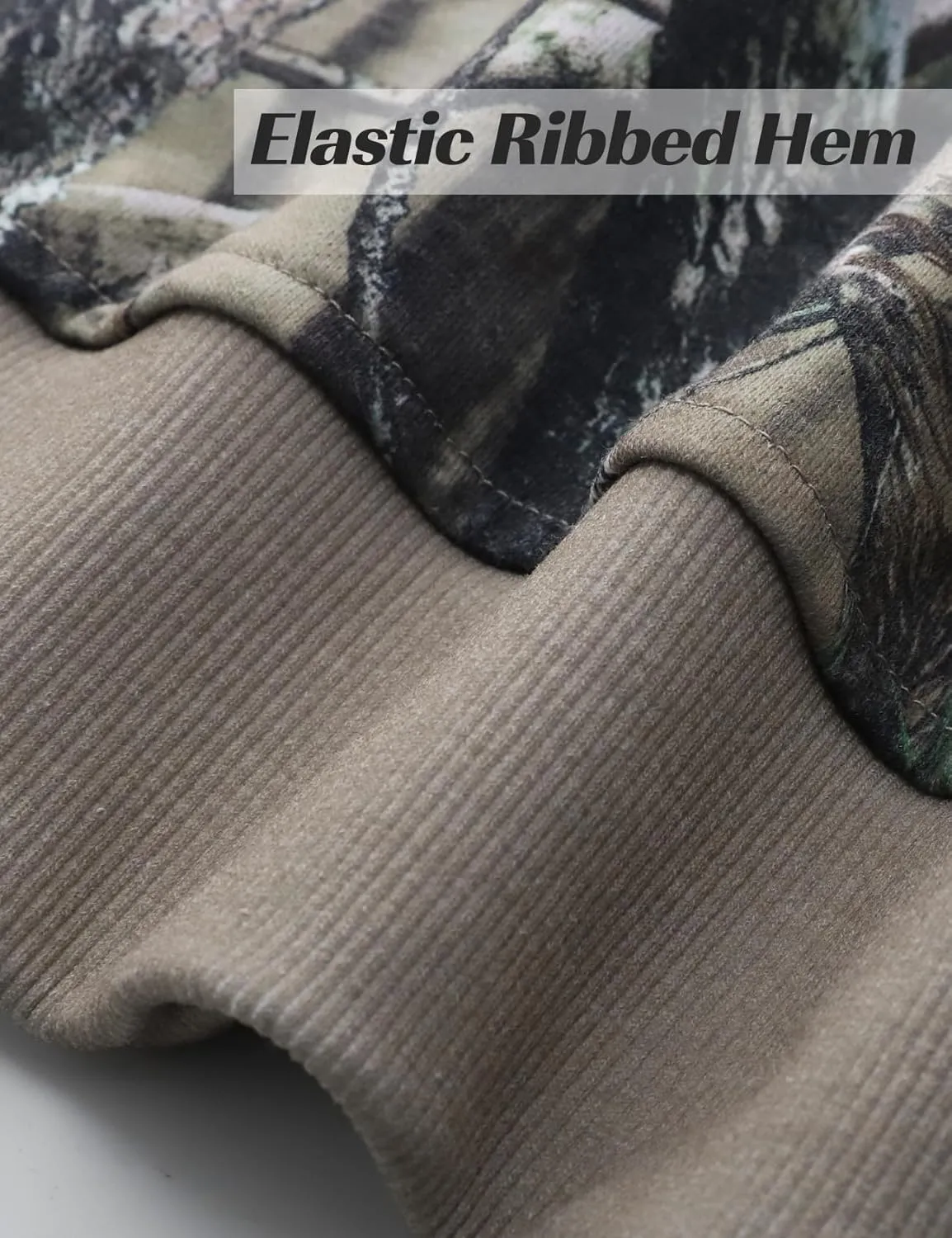 Flygo Mens Camo Sweatshirt Maple Leaf Print Crewneck Sweatshirts Oversized Casual Long Sleeve Fashion Pullover Top