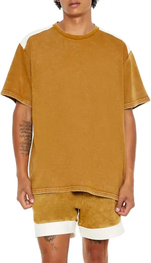 Forever 21 Men's Colorblock Short-Sleeve Pullover