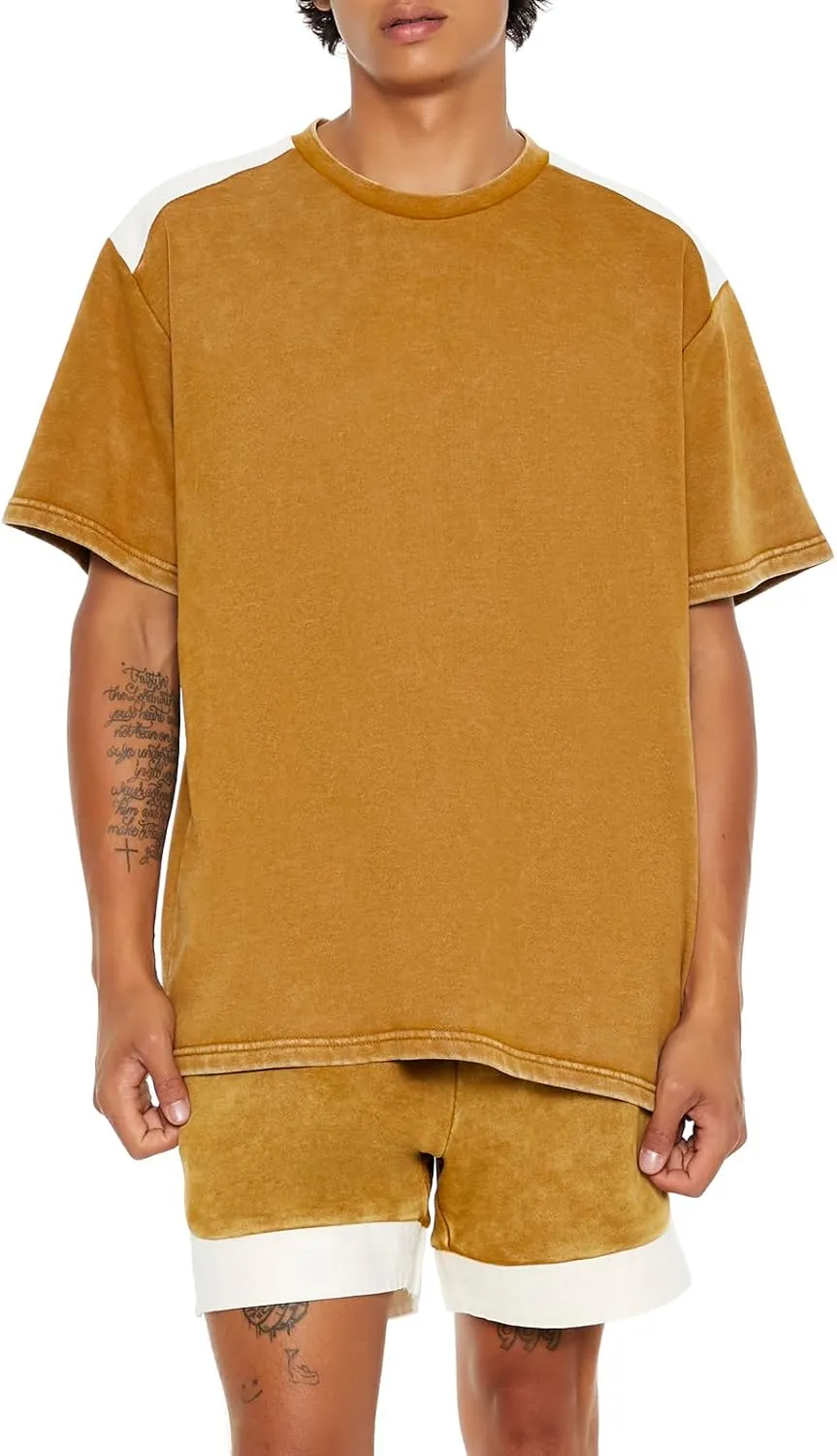 Forever 21 Men's Colorblock Short-Sleeve Pullover